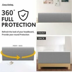 Copritestata, Morbido Tessuto In Pile Elasticizzato, Ispessimento Del Tessuto Di Protezione Del Lato Del Letto Fodera Elastica All-inclusive, Parapolvere Testiera Imbottita, 180 Cm- Per Testiera 170-1 -Vendite ATMOSPHERA || None || Maxwell & Williams 95221512 5