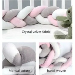 Paracolpi Per Lettino 2 M Serpente Intrecciato Cuscino Paracolpi Decorazione Paracolpi Paracolpi Velluto Culla Paracolpi Intrecciato Vivaio Per Culla Neonato (cenere Bianca In Polvere) -Vendite ATMOSPHERA || None || Maxwell & Williams 95222287 4