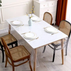 Tovaglia In Plastica Trasparente 137 198 Cm, Tovaglia In Vinile PVC 100% Idrorepellente E Antispruzzo, Protezione Per Tovaglia Rettangolare Lavabile, Uso Esterno E Interno, Trasparente -Vendite ATMOSPHERA || None || Maxwell & Williams 95659396 4