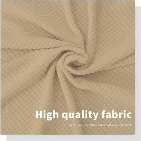 GTA Copri Testiera Elasticizzato, Copri Testiera Jacquard Quadrato Piccolo, Copri Testiera Antipolvere Per Camera Da Letto (sabbia) 7 GTA Copri Testiera Elasticizzato, Copri Testiera Jacquard Quadrato Piccolo, Copri Testiera Antipolvere Per Camera Da Letto (sabbia) - immagine 5