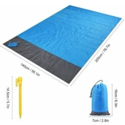 Coperta Da Spiaggia Impermeabile GTA, Tappetino Da Picnic All'aperto, 2 X 1,4 M -Vendite ATMOSPHERA || None || Maxwell & Williams 95758609 3