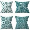 Fodera Per Cuscino Da Esterno 45X45 Cm Impermeabile Divano Set Di 4 Federe In Lino Cuscini Decorativi Per Piante Verdi Per Giardino (45 X 45 Cm Turchese) -Vendite ATMOSPHERA || None || Maxwell & Williams 95772466 1
