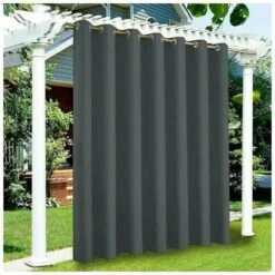 Gazebo Impermeabile Per Tende Oscuranti Per Porte Da Giardino Per Esterni Con Occhielli Per Porte Scorrevoli 1 Pannelli 132X137Cm