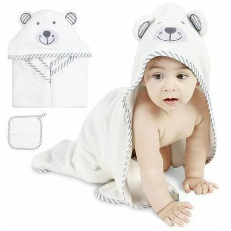 Asciugamano Da Bagno Con Cappuccio In Fibra Di Bambù Organico Mantello Bagnetto Extra Morbido Uscita Bagnetto Assorbente Traspirante Bianco Per Bambini Neonati 0-3 Anni 90 X 90 Cm 3 Asciugamano Da Bagno Con Cappuccio In Fibra Di Bambù Organico Mantello Bagnetto Extra Morbido Uscita Bagnetto Assorbente Traspirante Bianco Per Bambini Neonati 0-3 Anni 90 X 90 Cm