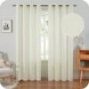 Tende In Voile Di Lino 140x225 Cm A Grana Fine Decorativo Soggiorno Tenda In Voile Camera Da Letto Per Finestra Con Occhiello Semi-opaco Arredamento Cucina, 2 Pannelli Beige -Vendite ATMOSPHERA || None || Maxwell & Williams 95785634 1