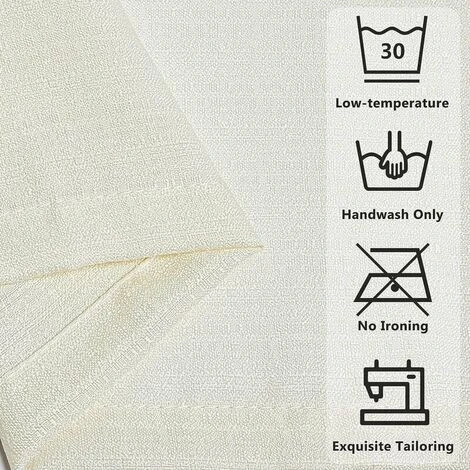 Tende In Voile Di Lino 140x225 Cm A Grana Fine Decorativo Soggiorno Tenda In Voile Camera Da Letto Per Finestra Con Occhiello Semi-opaco Arredamento Cucina, 2 Pannelli Beige 7 Tende In Voile Di Lino 140x225 Cm A Grana Fine Decorativo Soggiorno Tenda In Voile Camera Da Letto Per Finestra Con Occhiello Semi-opaco Arredamento Cucina, 2 Pannelli Beige - immagine 5
