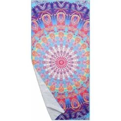 Asciugamano Da Spiaggia In Microfibra Antisabbia 150x75 Cm, Coperta Da Viaggio Leggera Pieghevole Portatile Super Assorbente Ad Asciugatura Rapida Per Sport Di Nuoto