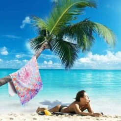 Asciugamano Da Spiaggia In Microfibra Antisabbia 150x75 Cm, Coperta Da Viaggio Leggera Pieghevole Portatile Super Assorbente Ad Asciugatura Rapida Per Sport Di Nuoto -Vendite ATMOSPHERA || None || Maxwell & Williams 95789598 3