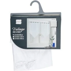 Douceur D'Intérieur - 1622758, Tendaggio Fiocco Con Passanti , 2 X 45 X 90 Cm , Lissea , Velo Sabbia , Bianco -Vendite ATMOSPHERA || None || Maxwell & Williams 95810044 3