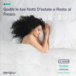 ZenPur - Piumino Letto Singolo Leggero - Piumone Singolo Premium In Microfibra Anallergico, Fresco, Morbido, Lavabile In Lavatrice - Piumino Letto Singolo 140x200 Cm -Vendite ATMOSPHERA || None || Maxwell & Williams 95812299 4