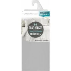 Douceur D'intérieur Telo Coprimaterasso Per 2 Persone, 160 X 200 Cm, JERSEY UNI JERSY GALET -Vendite ATMOSPHERA || None || Maxwell & Williams 95815280 3