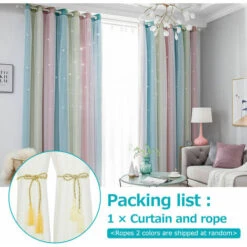 Tende Oscuranti A Doppio Strato Cavo Sfumato Semplice, Motivo A Stelle, Forte Isolamento Oscurante, Per Soggiorno Camera Da Letto, Con Cordino, 1 Pz, Grigio 100 Cm 130 Cm - Grigio 100 Cm 130 Cm -Vendite ATMOSPHERA || None || Maxwell & Williams 96147941 3