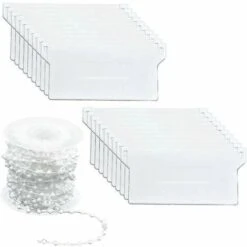 20 Pezzi Tende Verticali Peso Lamelle Inferiori 89mm (3.5) X 10m Kit Riparazione Ciechi, Bianco