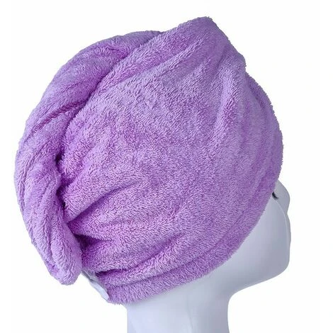 Asciugamano Per Asciugare I Capelli In Microfibra Twist Ultra Assorbente Per Capelli Turbante Per Asciugatura Cap Hair Wrap 5 Asciugamano Per Asciugare I Capelli In Microfibra Twist Ultra Assorbente Per Capelli Turbante Per Asciugatura Cap Hair Wrap - immagine 3