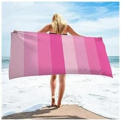 Ruimcc Asciugamano Da Spiaggia In Microfibra 70x140 Cm Coperta Da Viaggio Leggera Super Assorbente Telo Da Piscina Ad Asciugatura Rapida Coperta Da Spiaggia Pieghevole Portatile (rosso)