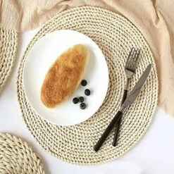 Centrini Rotondi In Corda Di Canapa Tappetino Isolante Intrecciato In Canapa Tappetino Da Tavolo Addensato Rotondo