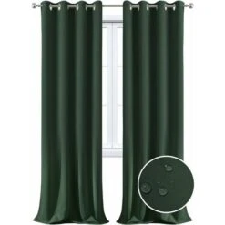 LITZEE Tenda Impermeabile Per Esterni, Termoisolante, Antivento E Protezione UV Tende Oscuranti Adatte Per Giardini, Padiglioni, Balconi, Terrazze (verde, 1 Pezzo / 52x84 Pollici)