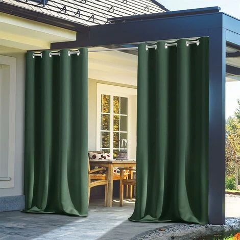 LITZEE Tenda Impermeabile Per Esterni, Termoisolante, Antivento E Protezione UV Tende Oscuranti Adatte Per Giardini, Padiglioni, Balconi, Terrazze (verde, 1 Pezzo / 42x84 Pollici) 4 LITZEE Tenda Impermeabile Per Esterni, Termoisolante, Antivento E Protezione UV Tende Oscuranti Adatte Per Giardini, Padiglioni, Balconi, Terrazze (verde, 1 Pezzo / 42x84 Pollici) - immagine 2