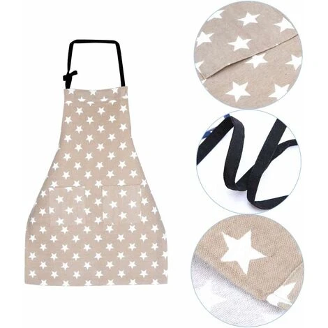 LITZEE Grembiule Protettivo Grembiule A Stella Con Tasca Grembiule Da Cucina Regolabile Grembiule Da Cuoco Bavaglino Grembiule Da Cucina Grembiule Da Donna Per Donne Lavori In Cucina Lavori Domestici 5 LITZEE Grembiule Protettivo Grembiule A Stella Con Tasca Grembiule Da Cucina Regolabile Grembiule Da Cuoco Bavaglino Grembiule Da Cucina Grembiule Da Donna Per Donne Lavori In Cucina Lavori Domestici - immagine 3