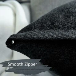 LITZEE Federe Set Di 2 Fodere Per Cuscini 40x40cm Cuscini Decorativi In Ciniglia Per Divano Copricuscini Decorazione Camera Da Letto Quadrato Tinta Unita Per Sedia, Auto, Scrivania, Nero -Vendite ATMOSPHERA || None || Maxwell & Williams 96299812 4