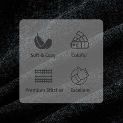 LITZEE Federe Set Di 2 Fodere Per Cuscini 40x40cm Cuscini Decorativi In Ciniglia Per Divano Copricuscini Decorazione Camera Da Letto Quadrato Tinta Unita Per Sedia, Auto, Scrivania, Nero -Vendite ATMOSPHERA || None || Maxwell & Williams 96299812 5