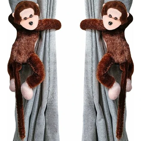 LITZEE Fermatenda Per Tende Set Di 2 Graziosi Fermacravatta Per Camera Dei Bambini Ganci Per Tende Scimmia Di Peluche Fibbia Per Tende Accessori Per La Decorazione Della Finestra Fermatenda Per Tende 3 LITZEE Fermatenda Per Tende Set Di 2 Graziosi Fermacravatta Per Camera Dei Bambini Ganci Per Tende Scimmia Di Peluche Fibbia Per Tende Accessori Per La Decorazione Della Finestra Fermatenda Per Tende