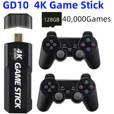 GD10 Game Stick Built-in 40000 Giochi 128GB 2.4G Wireless Controller HD Retro Video Game Console 4k HD Video Game Console 3 GD10 Game Stick Built-in 40000 Giochi 128GB 2.4G Wireless Controller HD Retro Video Game Console 4k HD Video Game Console