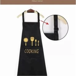 Grembiule Da Cucina Unisex Per Chef Impermeabile Con Tasche Grembiuli Per Cucina Ristorante Lavoro Barbecue Giardinaggio Lavorazione Cucina Nero -Vendite ATMOSPHERA || None || Maxwell & Williams 97073585 4