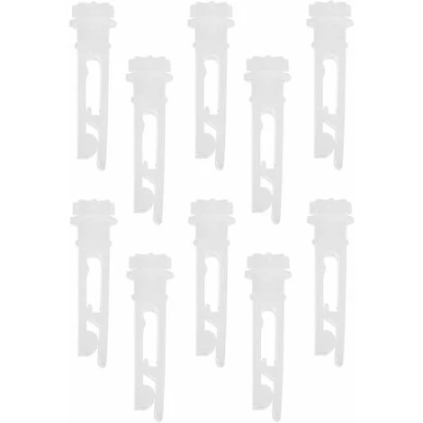 Confezione Da 10 Clip Di Riparazione Per Tende Verticali In Vinile - Per Riparare Tende Verticali, Lamelle, Tende - Bianche 3 Confezione Da 10 Clip Di Riparazione Per Tende Verticali In Vinile - Per Riparare Tende Verticali, Lamelle, Tende - Bianche