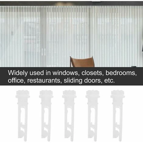 Confezione Da 10 Clip Di Riparazione Per Tende Verticali In Vinile - Per Riparare Tende Verticali, Lamelle, Tende - Bianche 6 Confezione Da 10 Clip Di Riparazione Per Tende Verticali In Vinile - Per Riparare Tende Verticali, Lamelle, Tende - Bianche - immagine 4