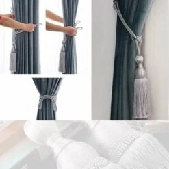 1 Paio Di Fermacravatta Con Nappe Fermacravatta Squisiti Nappe Per Tende Fatte A Mano Decorazione Per Tende Fermacravatta Con Nastro Per Soggiorno Camera Da Letto Biblioteca Hotel -Vendite ATMOSPHERA || None || Maxwell & Williams 97076421 4