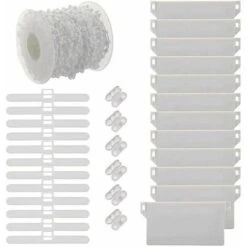 Kit Di Riparazione Per Tende Verticali, Accessori Per Tende Verticali, Connettori A Catena In Plastica, Connettori Superiori, Ganci Da 89 Mm, Stecche Per Pesi