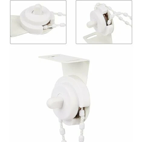 ITizione Per Tendina Avvolgibile Per Tubo Esterno Da 38 Mm Staffe Per Tendine Avvolgibili Hardware Per Il Trattamento Delle Finestre Con Staffe In Metallo, Catena Di Perline, Viti (bianco) 6 ITizione Per Tendina Avvolgibile Per Tubo Esterno Da 38 Mm Staffe Per Tendine Avvolgibili Hardware Per Il Trattamento Delle Finestre Con Staffe In Metallo, Catena Di Perline, Viti (bianco) - immagine 4