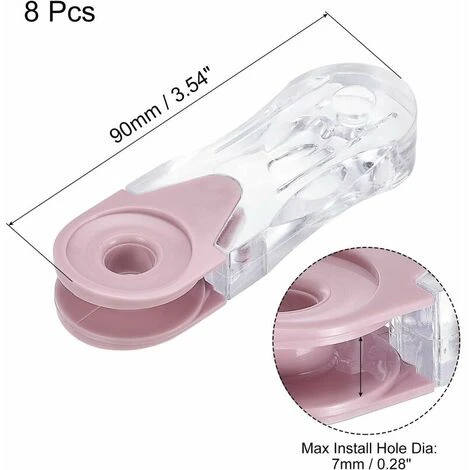 Confezione Da 8 Pesi Per Corde Cieche Da 90 Mm Per Tende Da Finestra E Tapparelle Verticali Romane Rosa 4 Confezione Da 8 Pesi Per Corde Cieche Da 90 Mm Per Tende Da Finestra E Tapparelle Verticali Romane Rosa - immagine 2