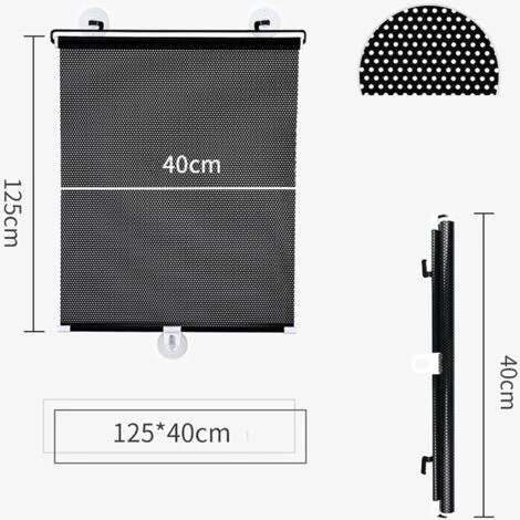 MINKUROW Tenda Da Balcone Con Ventosa, Vela Per Parabrezza Auto, Tenda Retrattile Portatile, Per Camere Da Letto, Stanze Dei Bambini, Uffici, Camper, Senza Perforazioni (40x125cm/15.7x49.2in) 4 MINKUROW Tenda Da Balcone Con Ventosa, Vela Per Parabrezza Auto, Tenda Retrattile Portatile, Per Camere Da Letto, Stanze Dei Bambini, Uffici, Camper, Senza Perforazioni (40x125cm/15.7x49.2in) - immagine 2