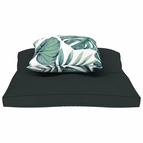 Cuscini Per Pavimento A Pallet 2 Pz Antracite In Tessuto 5 Cuscini Per Pavimento A Pallet 2 Pz Antracite In Tessuto - immagine 3