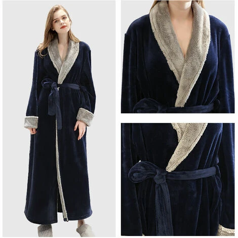 Accappatoio Morbido Con Tasche Regalo Di Natale Invernale M Verde 4 Accappatoio Morbido Con Tasche Regalo Di Natale Invernale M Verde - immagine 2