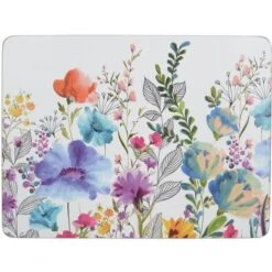 CREATIVE TOPS - Set De 6 Tovagliette, Retro In Sughero, Design De Vini Pregiati, Sughero, Multicolore, Tovagliette Medie