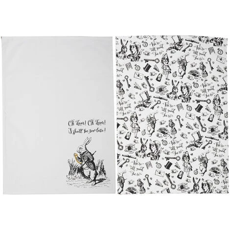 V AND A Victoria & Albert Le Avventure Di Alice Nel Paese Delle Meraviglie, Bianco, Set De 2 3 V AND A Victoria & Albert Le Avventure Di Alice Nel Paese Delle Meraviglie, Bianco, Set De 2