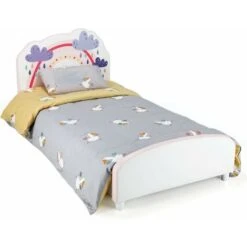 DREAMADE Letto Per Bambini Con Testiera E Pediera 70x140 Cm, Lettino Singolo In Legno, Mobili Per Bambini 2-6 Anni (Arcobaleno) -Vendite ATMOSPHERA || None || Maxwell & Williams 97851764 4