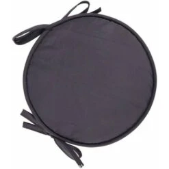 4 Pezzi Mobili Da Esterno Sedia Rotonda Sgabello Con Lacci Sgabello Antiscivolo 30 Cm Grigio Scuro