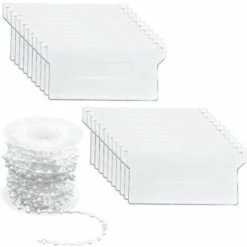 20 Pezzi Tende Verticali Peso Lamelle Inferiori 89mm (3.5) X 10m Kit Riparazione Ciechi, Bianco