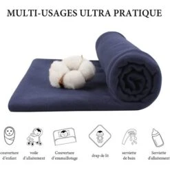 Coperta In Cotone Con Simpatico Orsetto Neonato, Coperta E Cappello Blu Navy -Vendite ATMOSPHERA || None || Maxwell & Williams 97887854 3