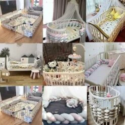 Baby Bed Rack-3 Baby Weave Cuscino Con Serpente Intrecciato Bumper Bumper Bumper Band Bumper Decor Infermiera Decorazioni Con White-1.5M Latte -Vendite ATMOSPHERA || None || Maxwell & Williams 97894113 5