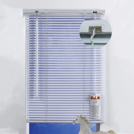 Tende Veneziane Bianche FERLIVING - 100x170h Cm - Lamelle Orientabili 25 Mm 3 Tende Veneziane Bianche FERLIVING - 100x170h Cm - Lamelle Orientabili 25 Mm