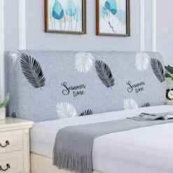 Protezione Della Copertura Della Testiera, Protezione Antipolvere Elastica, Copertura Della Testiera Per Protezioni Decorative Della Testiera Della Camera Da Letto, Colore 6-140 160 Cm (piuma Per Tut