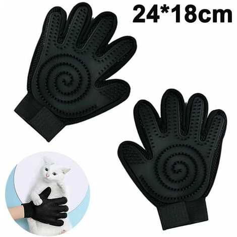 Guanto Per Toelettatura Animali Domestici - Guanto Morbido Con Spazzola Districante - Guanto Efficiente Per La Rimozione Dei Peli Di Animali Domestici - Design A Cinque Dita Migliorato - Perfetto Per 3 Guanto Per Toelettatura Animali Domestici - Guanto Morbido Con Spazzola Districante - Guanto Efficiente Per La Rimozione Dei Peli Di Animali Domestici - Design A Cinque Dita Migliorato - Perfetto Per