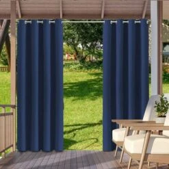 1 Pannello Parasole Per Interni Ed Esterni, Tende Per Occhielli Per La Privacy Per Pergola, Portico, Gazebo, Giardino, Prato, Corridoio, Antivento, Per La Stanza Del Sole, 52" X 84" (blu)
