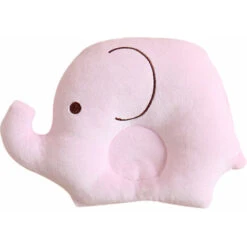 Cuscino A Forma Di Elefante Cuscino Per Bebè Cuscino In Velluto Cuscino Per Bebè Morbido Cuscino In Memory Foam A Testa Piatta Cuscino Per Dormire 1 Pezzo (rosa)