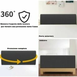 Fodera Testiera, Fodera Protettiva Per Testiera, Fodera Testiera Lavabile Antipolvere, Confezione Completa, 360 °, Grigio, 150 Cm, Adatto Per Testiera 140-170 Cm -Vendite ATMOSPHERA || None || Maxwell & Williams 98125199 4